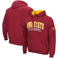 Men's Colosseum Cardinal Iowa State Cyclones Double Arch Pullover Hoodie