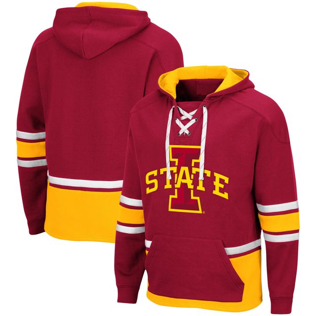 Chandail à capuchon Colosseum Cardinal Iowa State Cyclones lacets 3.0 pour hommes