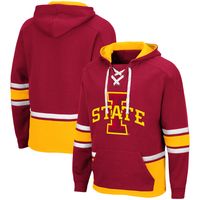 Men's Colosseum Cardinal Iowa State Cyclones Lace Up 3.0 Pullover Hoodie