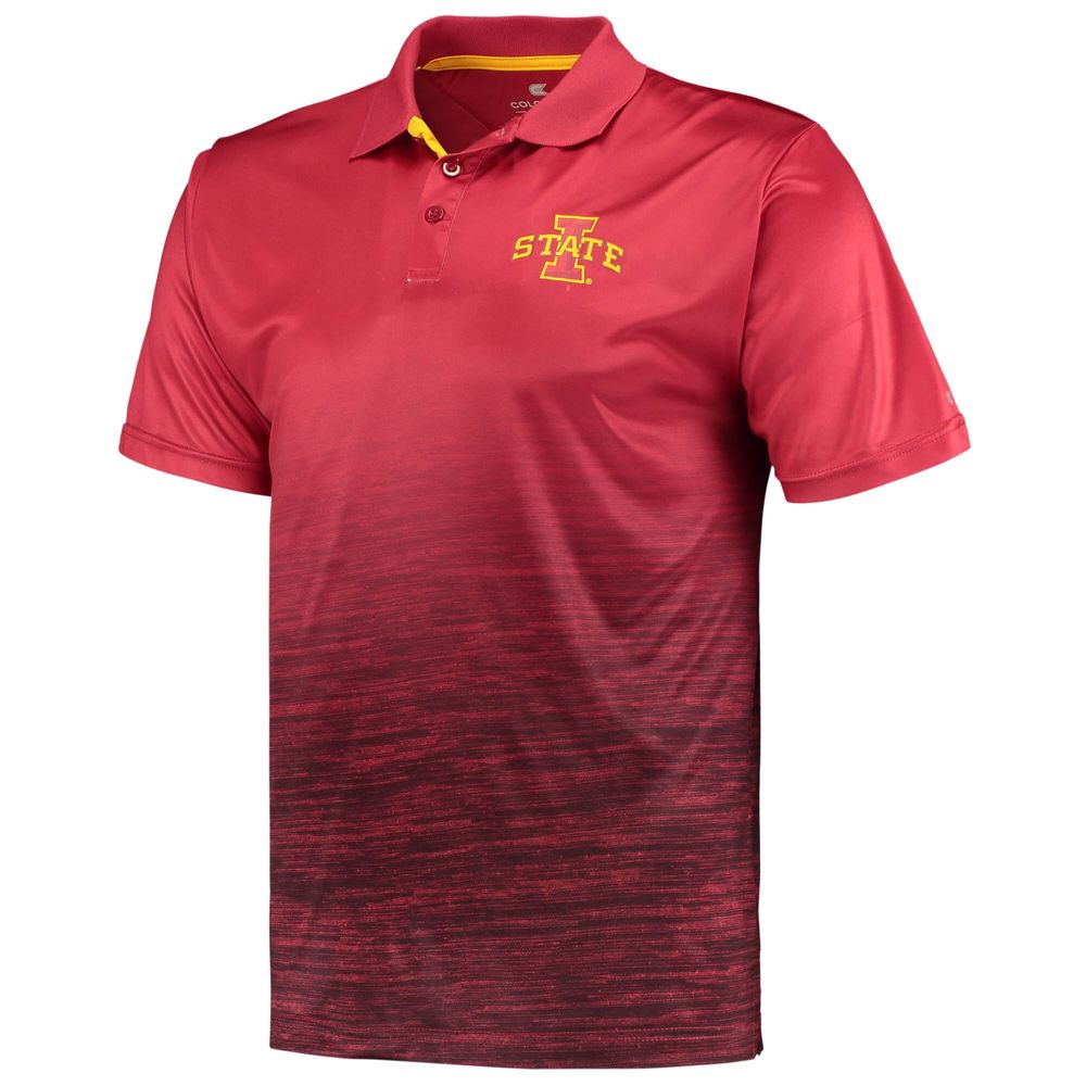 Men's Colosseum Cardinal Iowa State Cyclones Marshall Polo