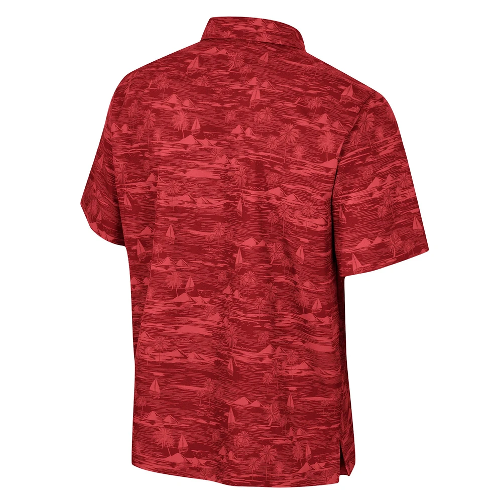 Chemise boutonnée Colosseum Cardinal Iowa State Cyclones Ozark pour hommes