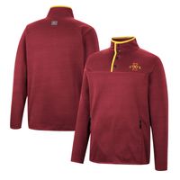 Men's Colosseum Cardinal Iowa State Cyclones Rebound Quarter-Snap Jacket