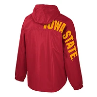 Men's Colosseum  Cardinal Iowa State Cyclones Reloaded Anorak Half-Zip Jacket