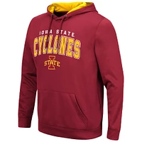 Pull à capuche Colosseum Cardinal Iowa State Cyclones Resistance pour hommes