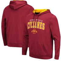 Pull à capuche Colosseum Cardinal Iowa State Cyclones Resistance pour hommes