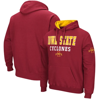 Men's Colosseum Cardinal Iowa State Cyclones Sunrise Pullover Hoodie