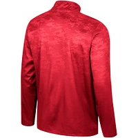 Men's Colosseum  Cardinal Iowa State Cyclones The Machine Half-Zip Jacket