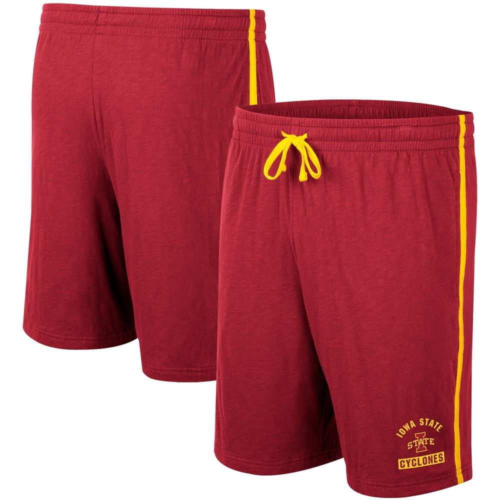 Men's Colosseum Cardinal Iowa State Cyclones Thunder Slub Shorts