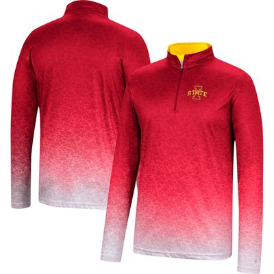 Men's Colosseum Cardinal Iowa State Cyclones Walter Quarter-Zip Windshirt