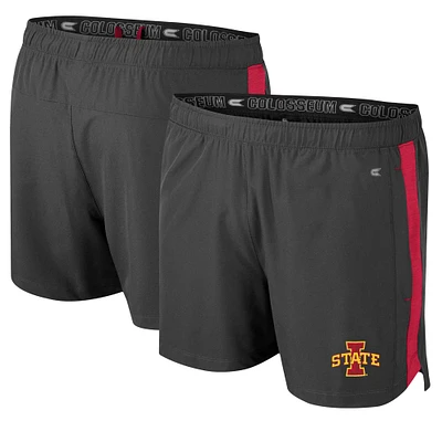 Men's Colosseum Charcoal Iowa State Cyclones Langmore Shorts