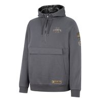 Men's Colosseum Charcoal Iowa State Cyclones OHT Military Appreciation Quarter-Zip Hoodie