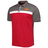 Men's Colosseum Charcoal Iowa State Cyclones Two Yutes Polo