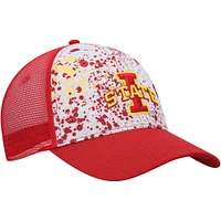 Colosseum Grey/Cardinal Iowa State Cyclones Love Fern Trucker Snapback Hat pour homme