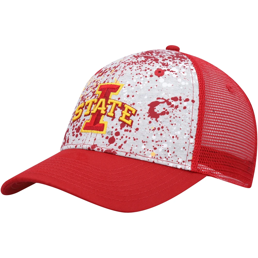 Men's Colosseum  Gray/Cardinal Iowa State Cyclones Love Fern Trucker Snapback Hat