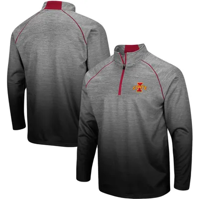 COLOSSEUM Men's Colosseum Heathered Gray Louisville Cardinals Sitwell  Sublimated Quarter-Zip Pullover Jacket