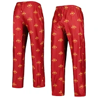 Men's Concepts Sport Cardinal Iowa State Cyclones Logo Flagship Allover Print Pants