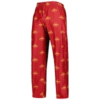 Men's Concepts Sport Cardinal Iowa State Cyclones Logo Flagship Allover Print Pants