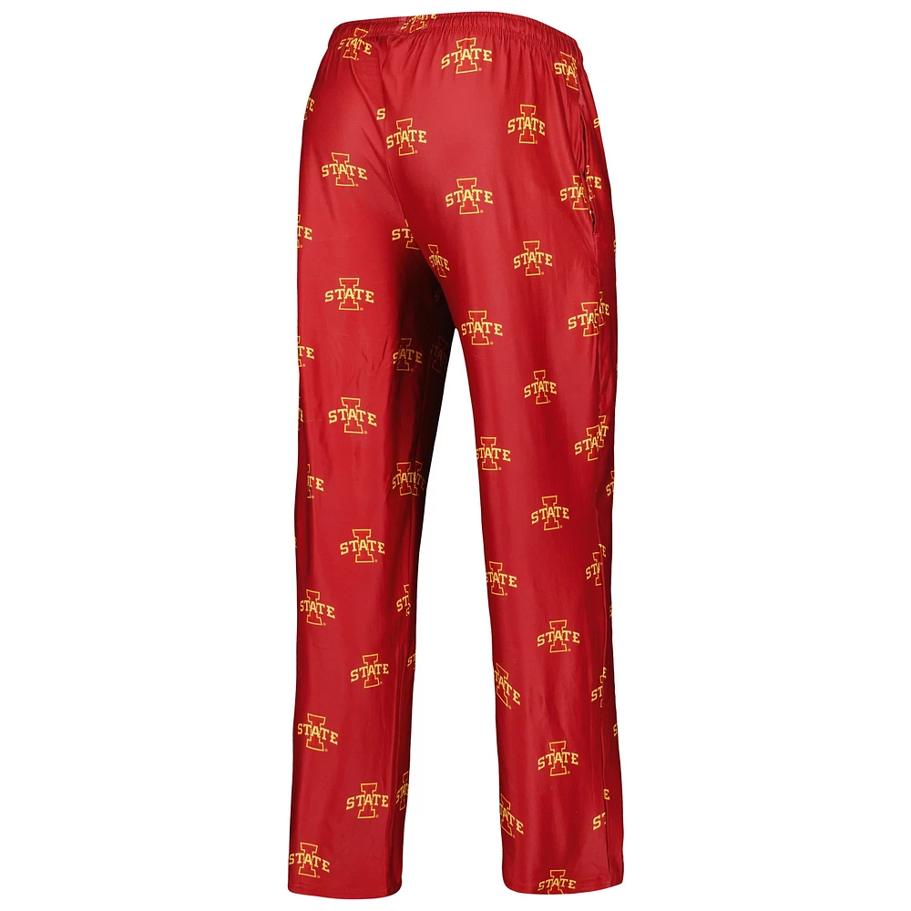 Men's Concepts Sport Cardinal Iowa State Cyclones Logo Flagship Allover Print Pants