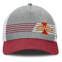 Casquette ajustable Fanatics Heather Grey/Cardinal Iowa State Cyclones pour hommes