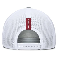 Casquette ajustable Fanatics Heather Grey/Cardinal Iowa State Cyclones pour hommes