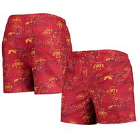 Men's FOCO Cardinal Iowa State Cyclones Island Palm Swim Trunks