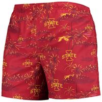 Men's FOCO Cardinal Iowa State Cyclones Island Palm Swim Trunks