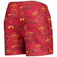 Men's FOCO Cardinal Iowa State Cyclones Island Palm Swim Trunks