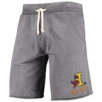 Men's Heathered Gray Alternative Apparel Iowa State Cyclones Victory Lounge Shorts