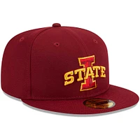 Casquette ajustée 59FIFTY Cardinal Iowa State Cyclones de New Era pour homme