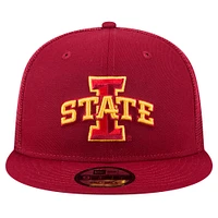 Casquette Snapback 9FIFTY Trucker Cardinal Iowa State Cyclones de New Era pour homme