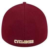 Casquette flexible bicolore 39THIRTY Flex New Era pour hommes, gris chiné/Cardinal Iowa State Cyclones