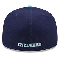 Men's New Era Navy/Light Blue Iowa State Cyclones 59FIFTY Fitted Hat