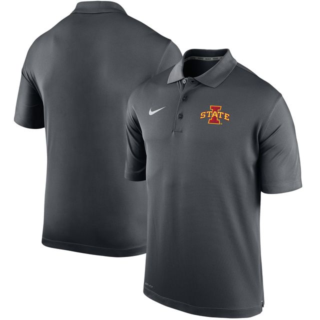 Polo de performance universitaire Nike Iowa State Cyclones Big & Tall pour homme avec logo principal anthracite