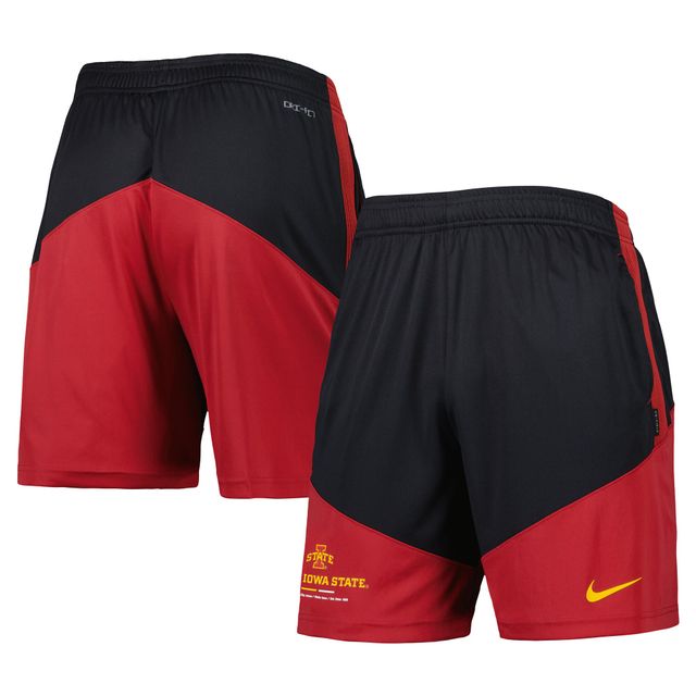 Short Nike Performance Player pour Homme Noir/Cardinal Iowa State Cyclones