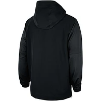 Veste à capuche demi-zip noire BCS Apparel pour hommes Iowa State Cyclones 2023 Coach