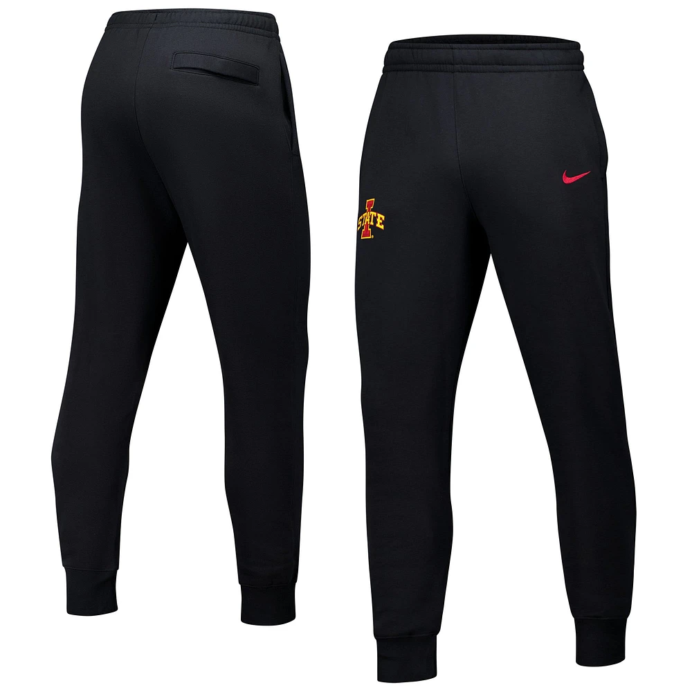 Men's Nike Black Iowa State Cyclones Club Fleece Pants