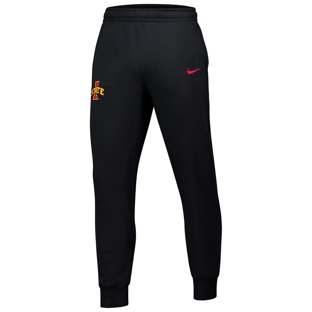 Men's Nike Black Iowa State Cyclones Club Fleece Pants