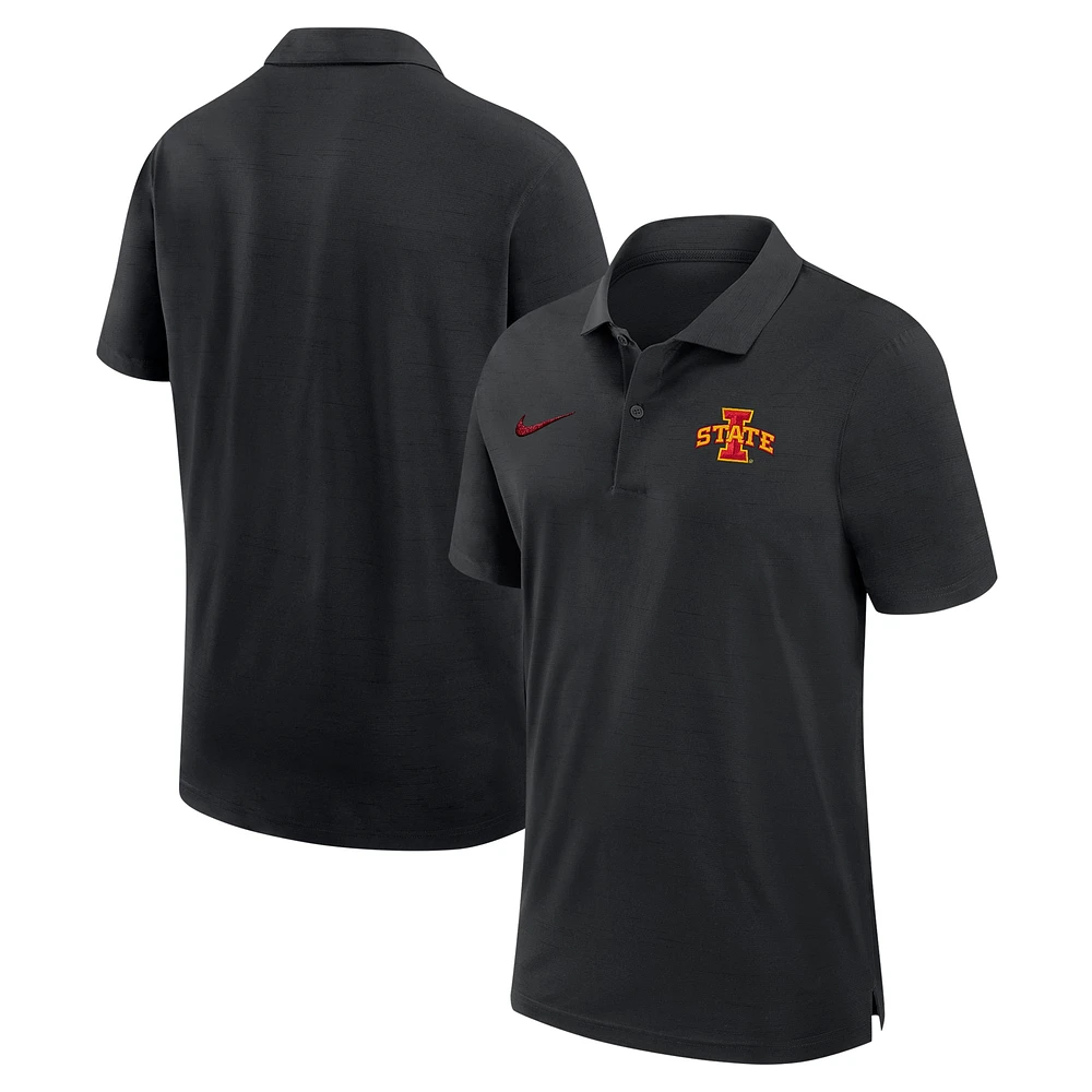 Polo Nike Performance noir pour homme des Cyclones de l'Iowa State