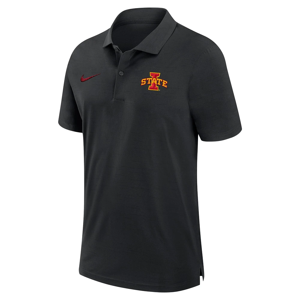 Men's Nike Black Iowa State Cyclones Performance Polo