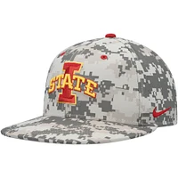 Men's Nike Camo Iowa State Cyclones Aero True Baseball Performance Fitted Hat