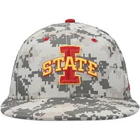 Men's Nike Camo Iowa State Cyclones Aero True Baseball Performance Fitted Hat