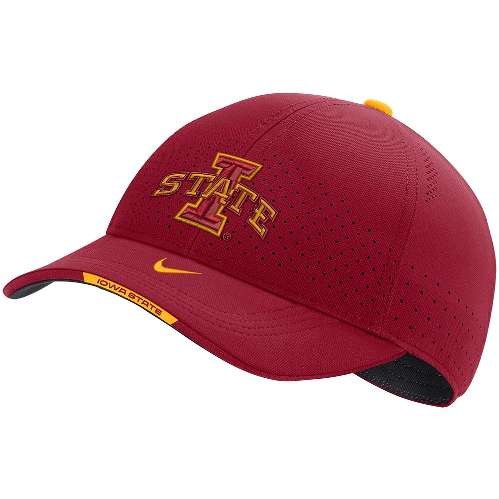 Men's Nike Cardinal Iowa State Cyclones 2022 Sideline Classic99 Swoosh Performance Flex Hat