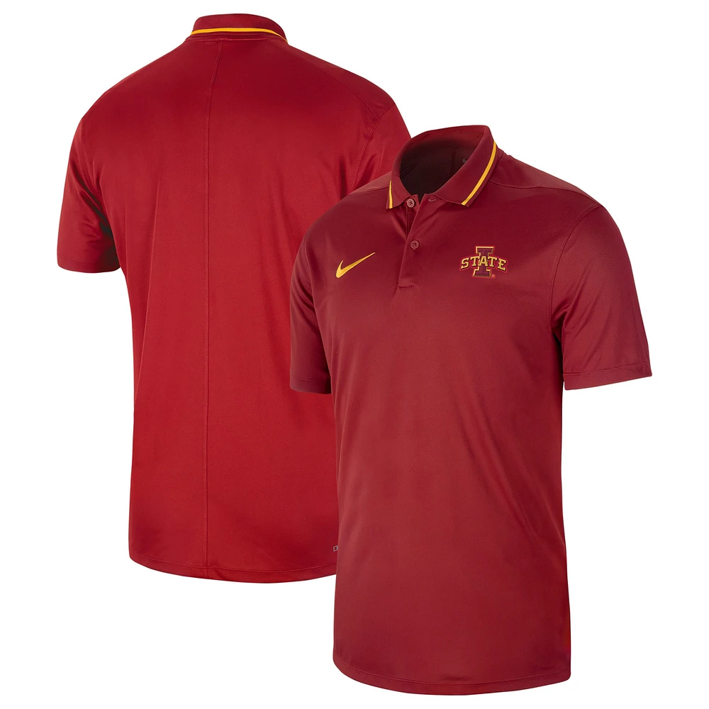 Polo Performance Entraîneurs Sideline Cardinal Iowa State Cyclones 2023 Nike Homme