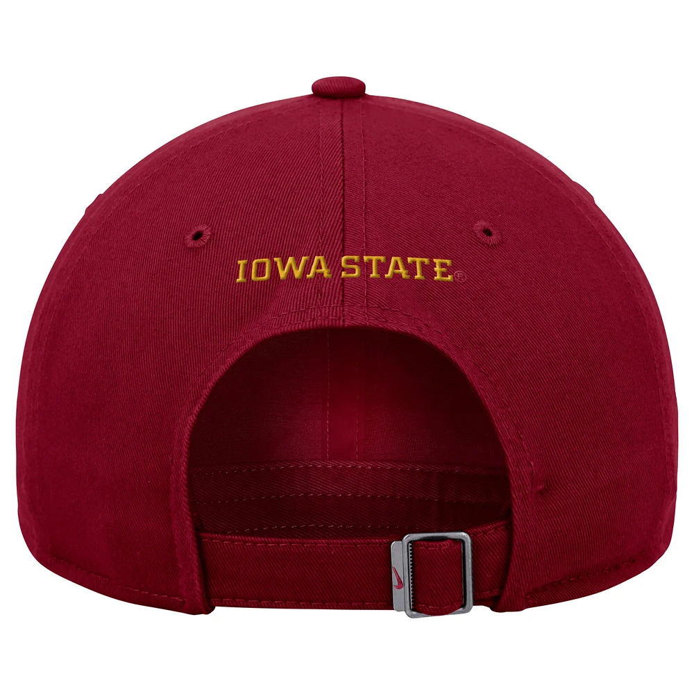 Men's Nike  Cardinal Iowa State Cyclones Club Adjustable Hat