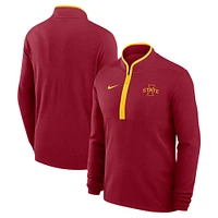 Haut à glissière quart de tour Nike Cardinal Iowa State Cyclones Coaches Courtside Basketball Victory Performance pour homme