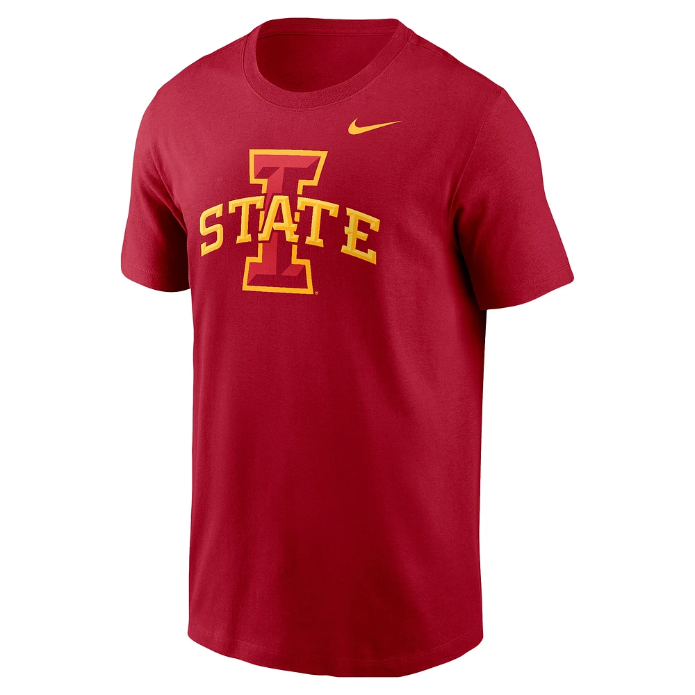 Men's Nike Cardinal Iowa State Cyclones Logo T-Shirt