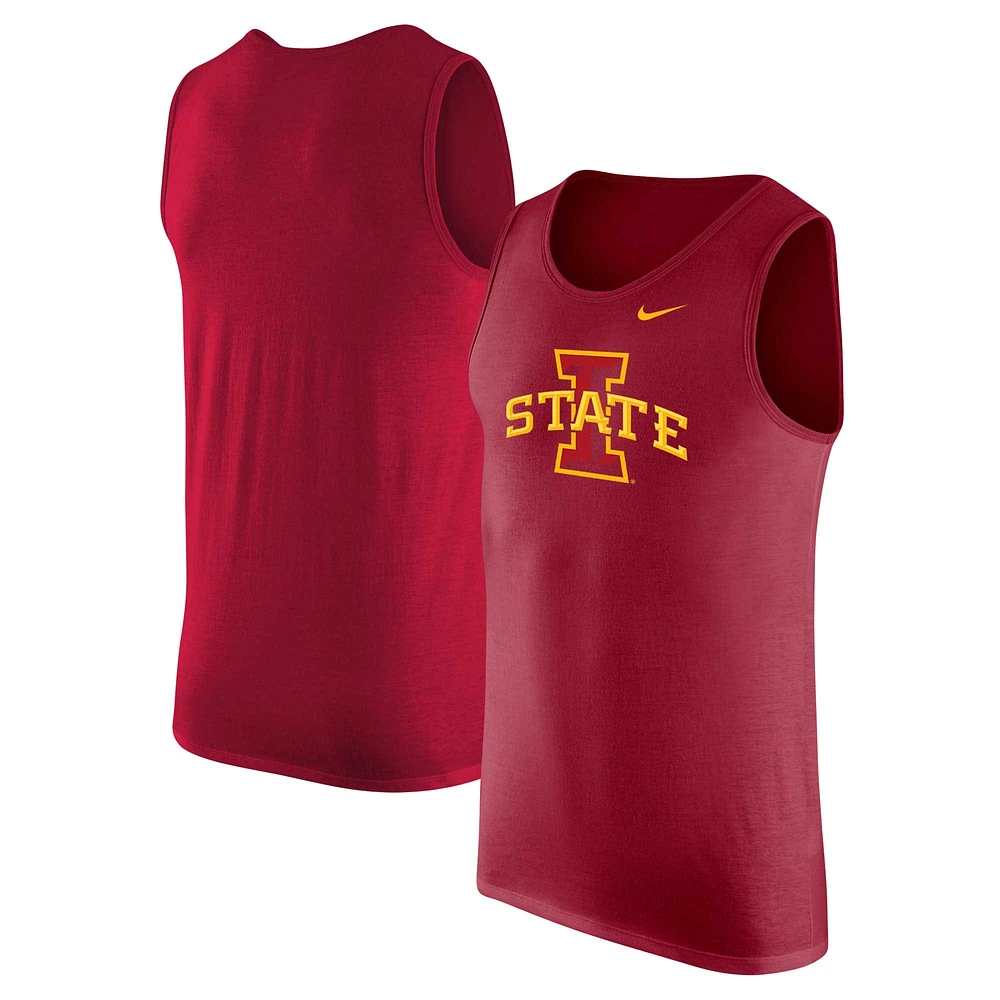 Débardeur Nike Cardinal Iowa State Cyclones pour homme