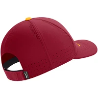 Nike Crimson Iowa State Cyclones 2023 Sideline Legacy91 Performance Casquette réglable pour homme