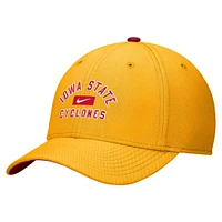 Casquette Nike Gold Iowa State Cyclones Rise Flex pour homme