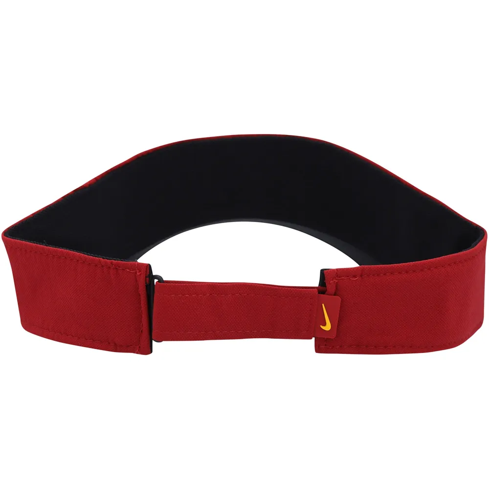 Men's Nike Iowa State Cyclones Cardinal Sideline Performance Visor